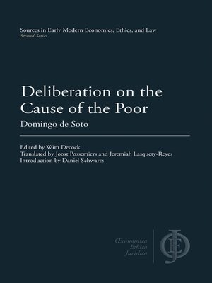cover image of Deliberation on the Cause of the Poor